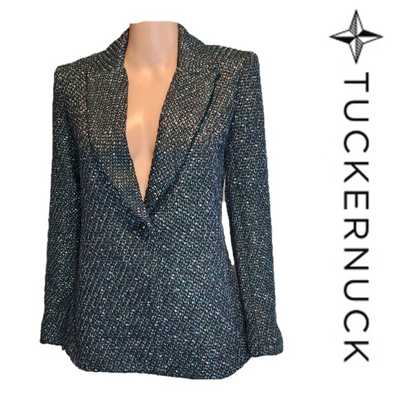 Tuckernuck Basalt Tweed Windsor Blazer NWT XS - Picture 1 of 13